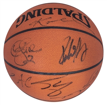 1999-2000 Los Angeles Lakers NBA Champions Team Signed Spalding Basketball With 14 Signatures Including Kobe Bryant & Shaquille ONeal (Beckett)